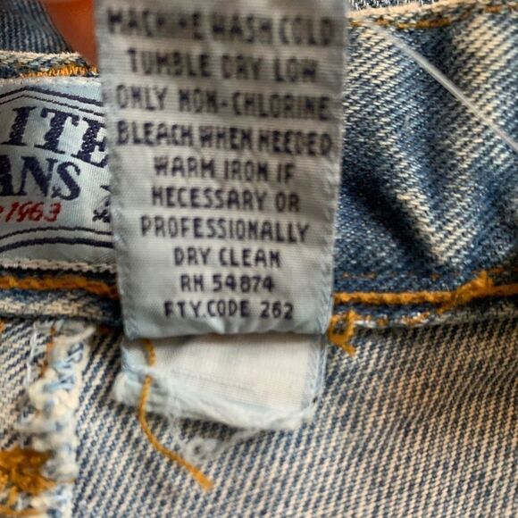 VTG 90s Limited Jeans 10 Patchwork High Rise Straight Leg Medieval Silk floral - Picture 5 of 15